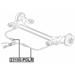 Alternative view of PARKING BRAKE CABLE