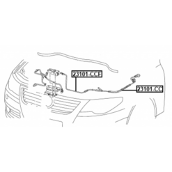 Alternative view of CABLE ASSEMBLY HOOD LOCK CONTROL