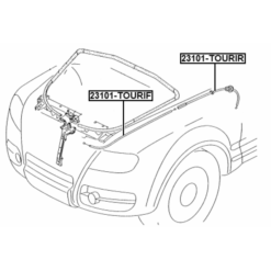 Alternative view of CABLE ASSEMBLY HOOD LOCK CONTROL