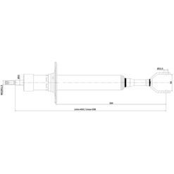 Alternative view of FRONT SHOCK ABSORBER GAS.TWIN TUBE