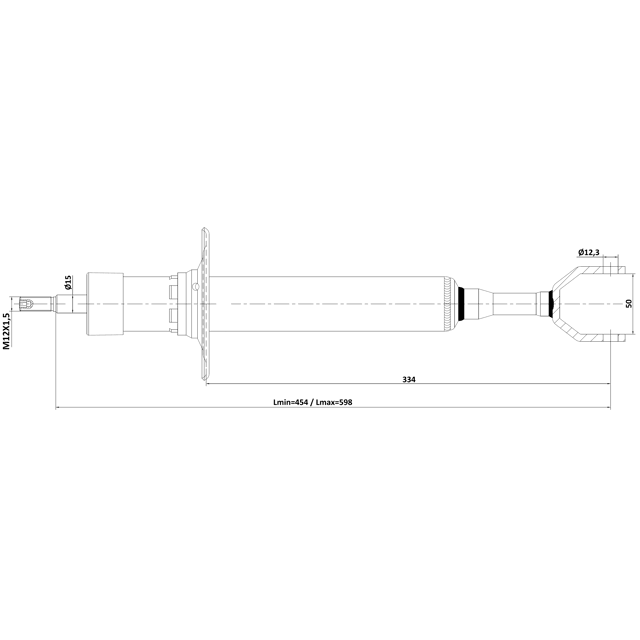 FRONT SHOCK ABSORBER GAS.TWIN TUBE - Image 2