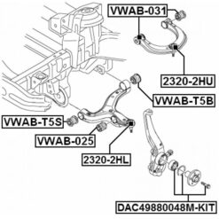 Alternative view of BALL JOINT FRONT UPPER ARM