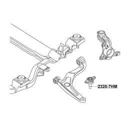 Alternative view of BALL JOINT FRONT LOWER ARM