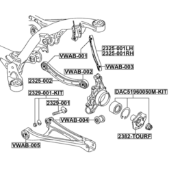 Alternative view of REPAIR KIT, CAMBER ADJUSTING ECCENTRIC BOLT (SET, SET FOR ONE SIDE)