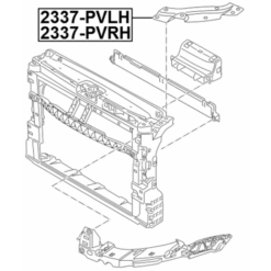 Alternative view of BRACE BRACKET LOCK CARRIER RIGHT