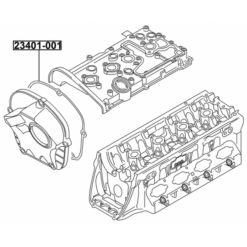 Alternative view of GASKET, TIMING CASE COVER