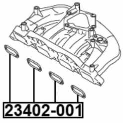Alternative view of INTAKE MANIFOLD GASKET