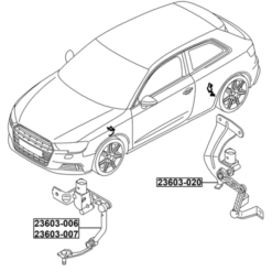 Alternative view of REAR LEVEL SENSOR (WITH BRACKET, WITH LINK)