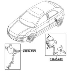 Alternative view of REAR LEVEL SENSOR (WITH BRACKET, WITH LINK)