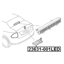 Alternative view of LICENSE PLATE LAMP (LED)