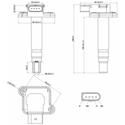 Alternative view of IGNITION COIL