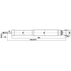 Alternative view of REAR SHOCK ABSORBER
