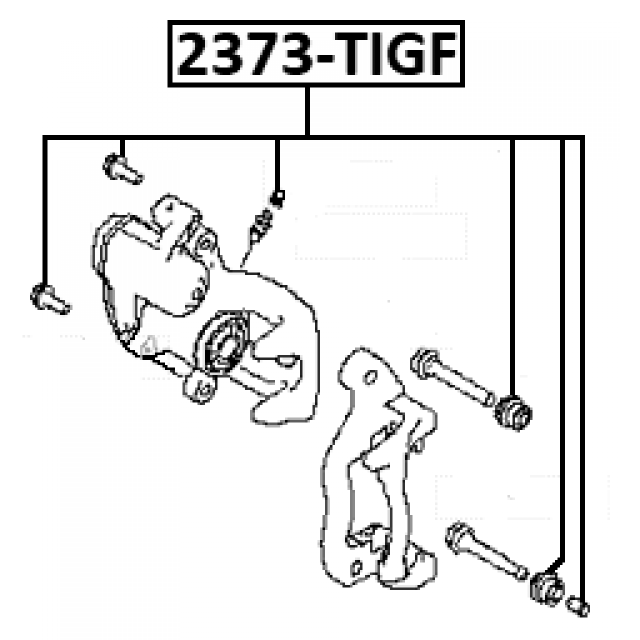 FRONT BRAKE CALIPER SLIDE PIN BOOT KIT - Image 2