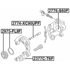 Alternative view of FRONT BRAKE CALIPER BRACKET CARRIER
