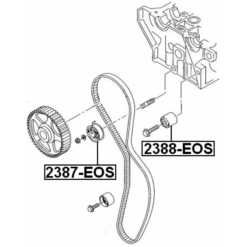 Alternative view of PULLEY IDLER TIMING BELT