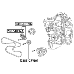 Alternative view of BELT TENSIONER