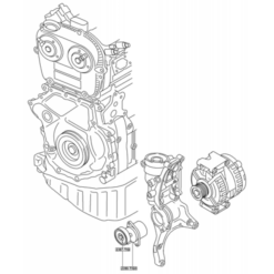 Alternative view of BELT TENSIONER