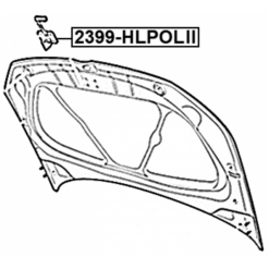 Alternative view of HOOD LOCK LATCH