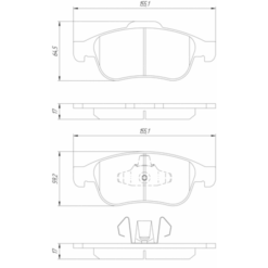 Alternative view of PAD KIT, DISC BRAKE, FRONT