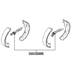 Alternative view of REAR BRAKE SHOE ADJUSTER KIT