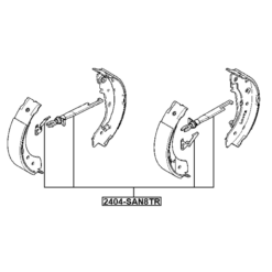 Alternative view of REAR BRAKE SHOE ADJUSTER KIT