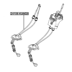 Alternative view of TRANSMISSION GEAR CHANGE CABLE