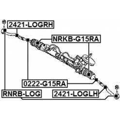 Alternative view of STEERING TIE ROD END LEFT