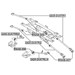 Alternative view of REAR RIGHT TRAILING ROD