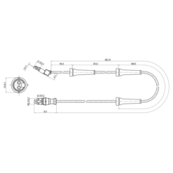 Alternative view of ABS SENSOR REAR