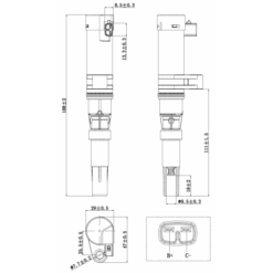 Alternative view of IGNITION COIL