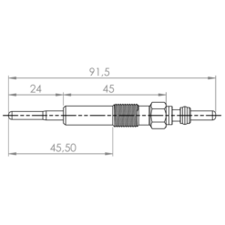 Alternative view of GLOW PLUG