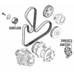 Alternative view of BELT TENSIONER