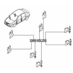 Alternative view of DOOR HINGE