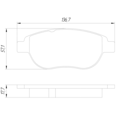Alternative view of PAD KIT, DISC BRAKE, FRONT