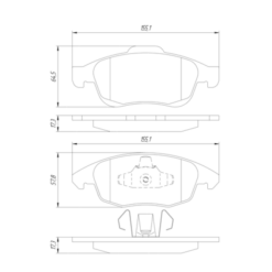 Alternative view of PAD KIT, DISC BRAKE, FRONT