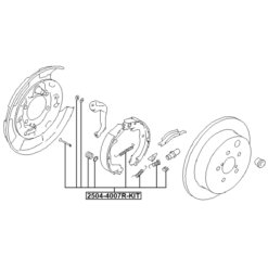 Alternative view of BRAKE SHOE FITTING KIT
