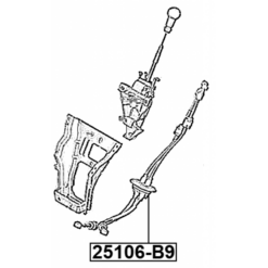 Alternative view of TRANSMISSION GEAR CHANGE CABLE