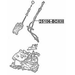 Alternative view of TRANSMISSION GEAR CHANGE CABLE