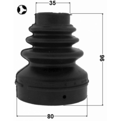 Alternative view of BOOT INNER CV JOINT KIT 80X96X35