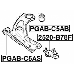 Alternative view of BALL JOINT FRONT LOWER ARM