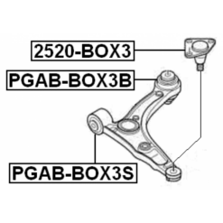 Alternative view of BALL JOINT FRONT LOWER ARM