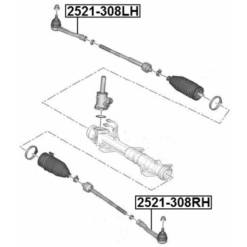Alternative view of STEERING TIE ROD END LEFT