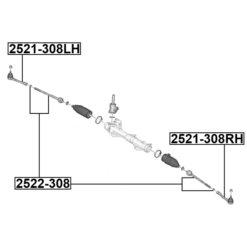 Alternative view of STEERING TIE ROD