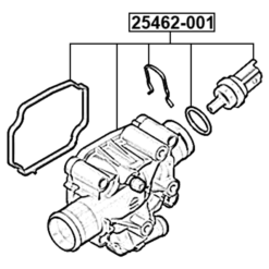 Alternative view of THERMOSTAT 91°C