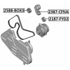 Alternative view of PULLEY IDLER