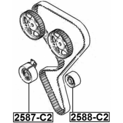 Alternative view of PULLEY IDLER TIMING BELT