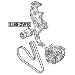 Alternative view of BELT TENSIONER