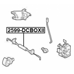 Alternative view of OUTER DOOR LOCK CABLE