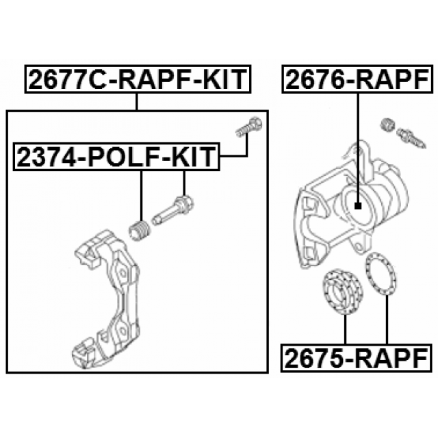 FRONT BRAKE CALIPER BRACKET CARRIER (WITH SLIDE PINS) - Image 2