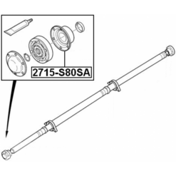 Alternative view of DRIVE SHAFT CV JOINT BOOT